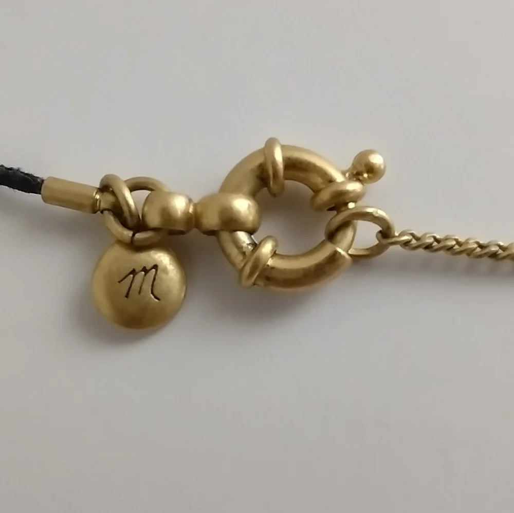 Madewell Women's Gold Tone And Black Necklace - Picture 3 of 7
